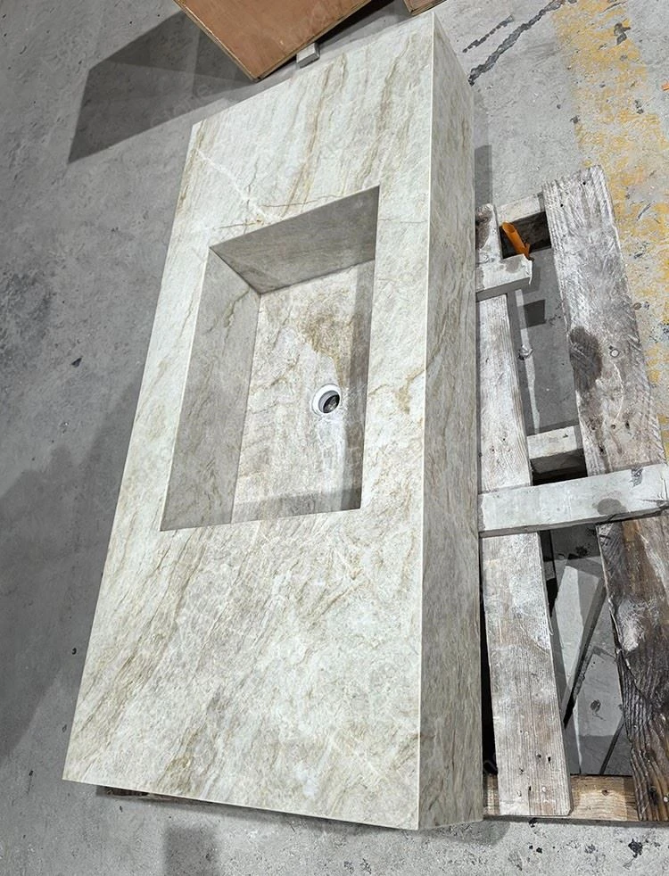 taj mahal quartzite sink